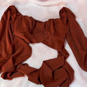 Tie back crop top